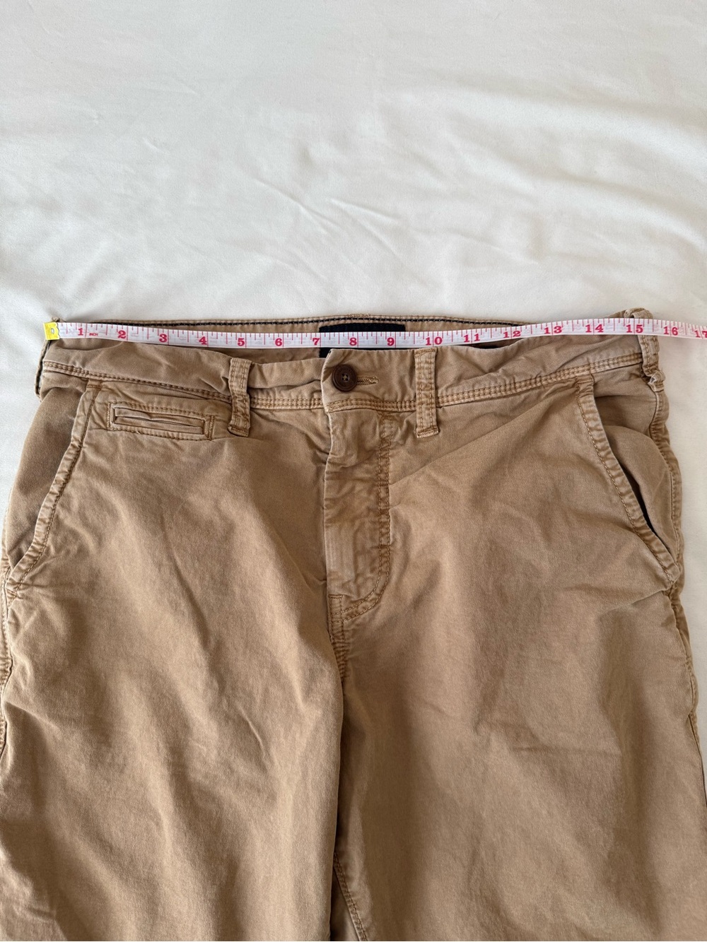 American Eagle Outfitters Bundle Men’s 30 Chino Shorts Tan & Light Khaki - Picture 13 of 15